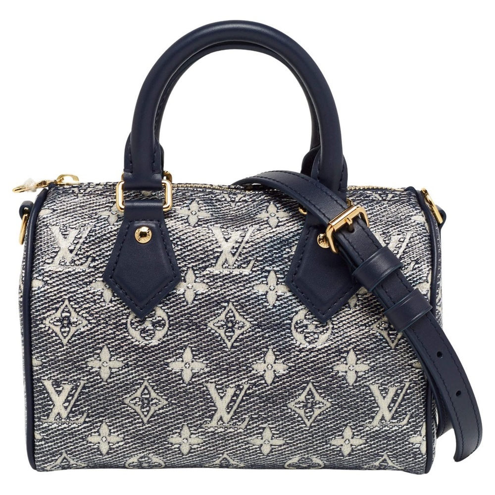 Louis Vuitton Blue Monogram Canvas Speedy Bandouliere 20 Bag